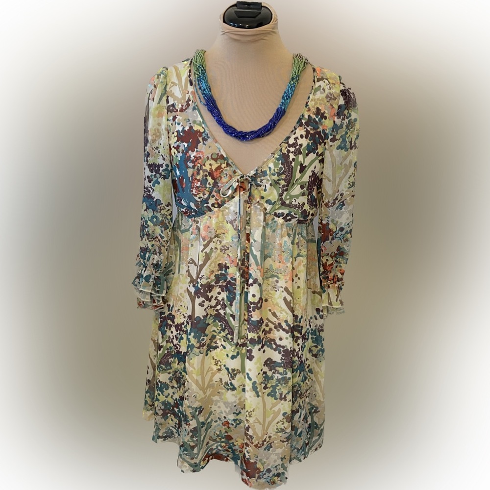 H&M Boho High Waist Floral Dress